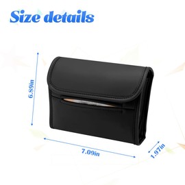JNNJ Car Tissue Holder, Tissue Case for Car Backseat, PU Leather Universal Car Handkerchief Box, Multifunctional Sun Visor Napkin Holder, Cars Back Seat Headrest Armrest Hanging Handkerchief Box