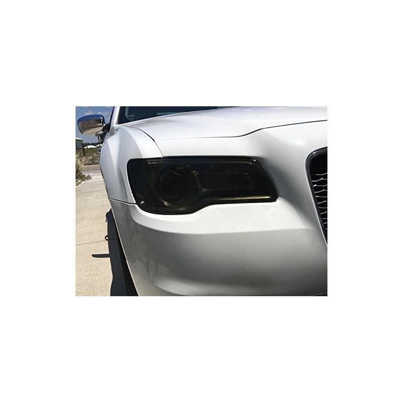 Precut Vinyl Tint Cover for 2011-2017 Chrysler 300 Headlights (20%