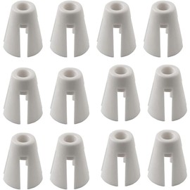RUIAN Coil Claw Thread Spool White Plastic Cone Holder Sewing Accessories DIY Decoration for Janome 644D/744D Overlocker Serger Sewing, 12pcs