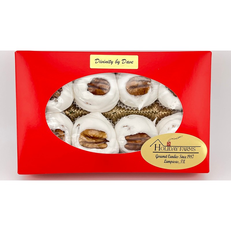 8 Piece Divinity Gift Box (With Pecans) Old Fashioned Divinity,