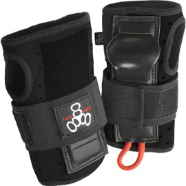 Triple 8 Wrist Guards Skate Pads, Strengthen Your Fore Arm with Reliable Protection, Wrist Guards for Skating Strong Supportive and Protective for Skaters (Black 1 Pair)