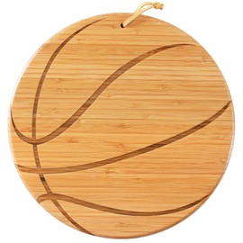 Basketball Shaped Serving & Cutting Board, 12" Diameter