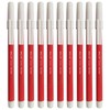 Felt Tip Pens, RED, Fibre Fine Point, Pack of 10,