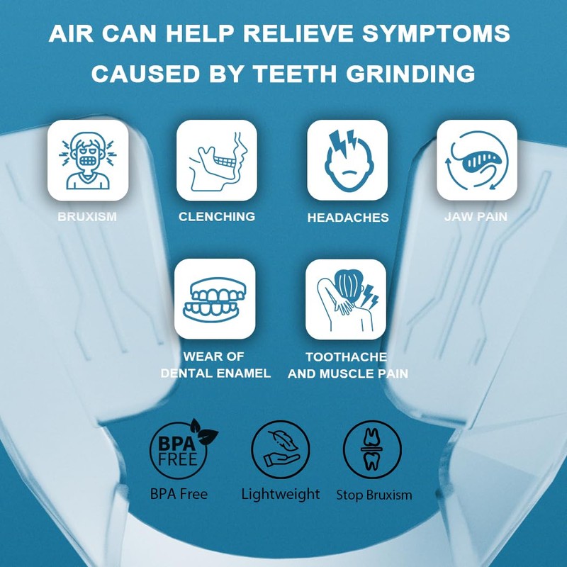 KOHEEL AIR Ultra Thin Mouth Guard for Teeth Grinding and