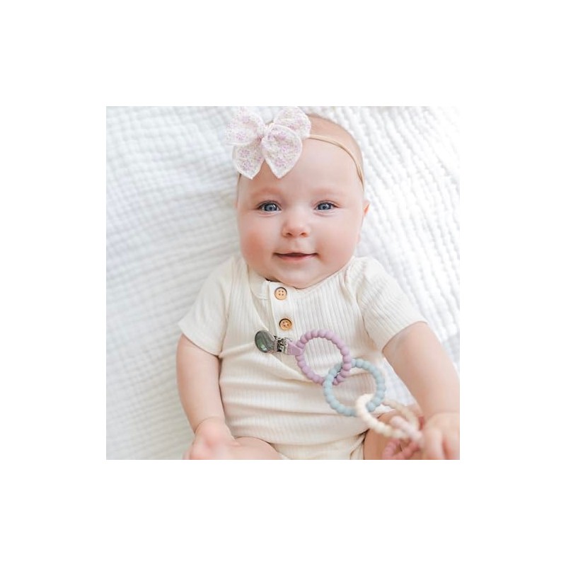 Ryan & Rose Juguete mordedor acoplable Cutie Clinks para bebés