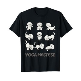 Maltese Yoga Shirt Maltese Yoga Pose Meditation T-Shirt