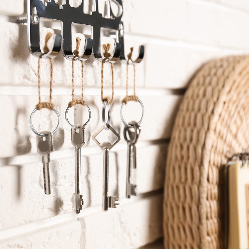 Bememo 100 Pack Small Key Ring Round Metal Split Rings