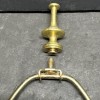 Lamp Solid Brass Unfinished Mcm Lamp Finial With A 1/8-27