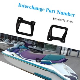 Rear Grab Handle Left & Right Handle Fit for Yamaha Wave Runner 3 Venture 650 700 760 1100 replace#：FJ0-63771-30-00