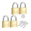 Master Lock Solid Brass Body 40mm Wide Economy Padlock with