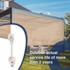 IVYSUN Shade Replacement Parts,Compatible with Coolaroo Exterior Roller Shade(Sand,3 Set)