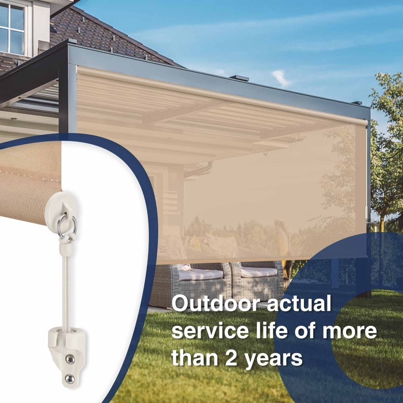 IVYSUN Shade Replacement Parts,Compatible with Coolaroo Exterior Roller Shade(Sand,3 Set)