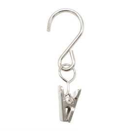 Alamic Gutter Hangers for Lights String Light Clips Patio Light Clips 30 Pack Awning Light Clips String Light Hangers Clip Hooks for Home, Patio, Garage, Party, Camp and More - Silver