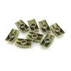 12 Pcs Half Moon Washer Furniture Nut Connector Nuts Spacer