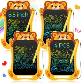 Zhehao 4 Pack LCD Writing Tablet 8.5 Inch Bulk, Lion Shape Doodle Board Drawing Tablet, Erasable Electronic Painting Drawing Pads Learning Toys Gift for Boys Girls