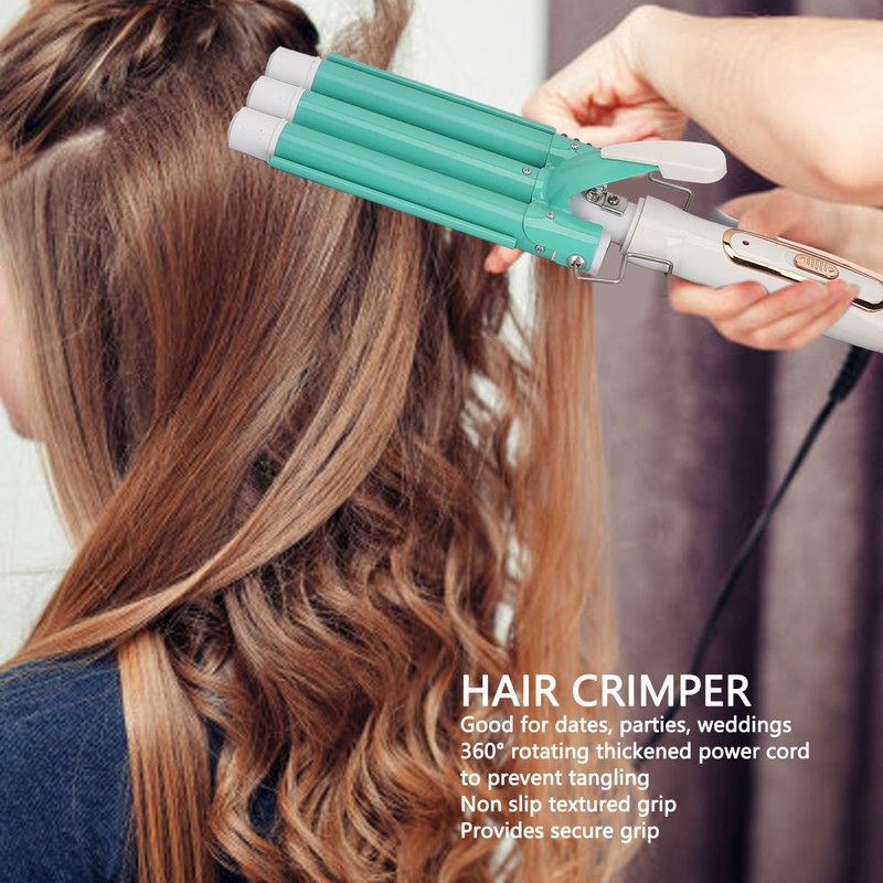 Hair Waver Curling Iron Adjustable Temperature Versatile Rotating Cord Hair