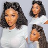 13x4 Bob Wig Human Hair 12A Short Deep Wave Lace