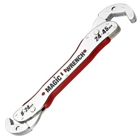 Universal Adjustable Multi-Functional Magic Wrench Double-Sided Auto-Adjusting Ratchet Socket Wrench Configuration Monkey Pipe Spinner Crescent Gear Wrench Set for Artisans and Plumbers