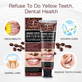 AICHUN BEAUTY Arabic Coffee Toothpaste Fresh Breath Repair Sensitive Teeth Enhance Tooth Resistance Clean Tooth Roots 100ml