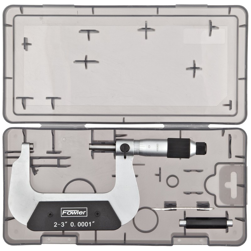 Fowler 52-229-203-0, Swiss-Style Outside Micrometer with 2-3" Measuring Range