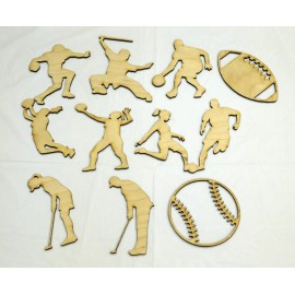 Dave's Wood Layout Templates - Sports Set