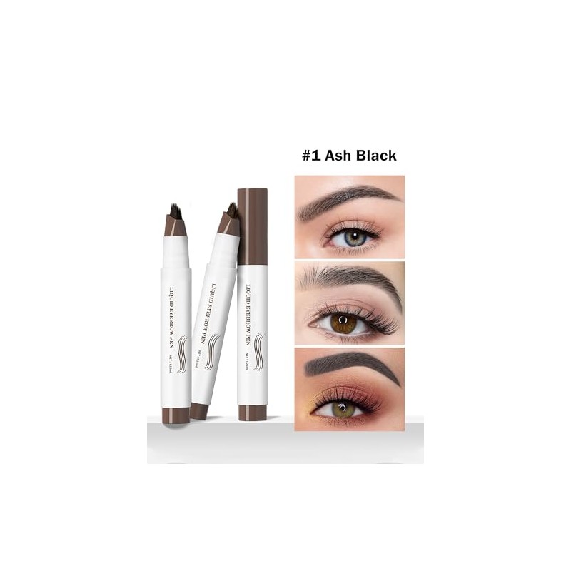 Erinde Impermeable Lápiz Cejas Líquido Natural Larga Duración