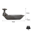 Moritz Soap Dish as Washbasin Made of Polyresin in Dark