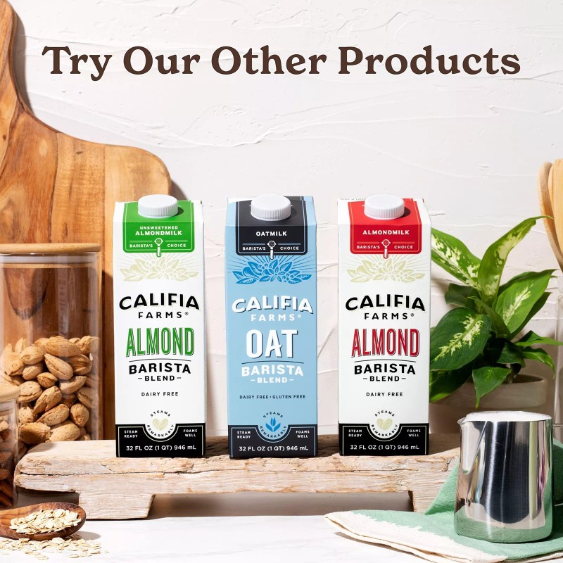 Califia Farms Almond Barista Blend Dairy Free Milk Substitute 32