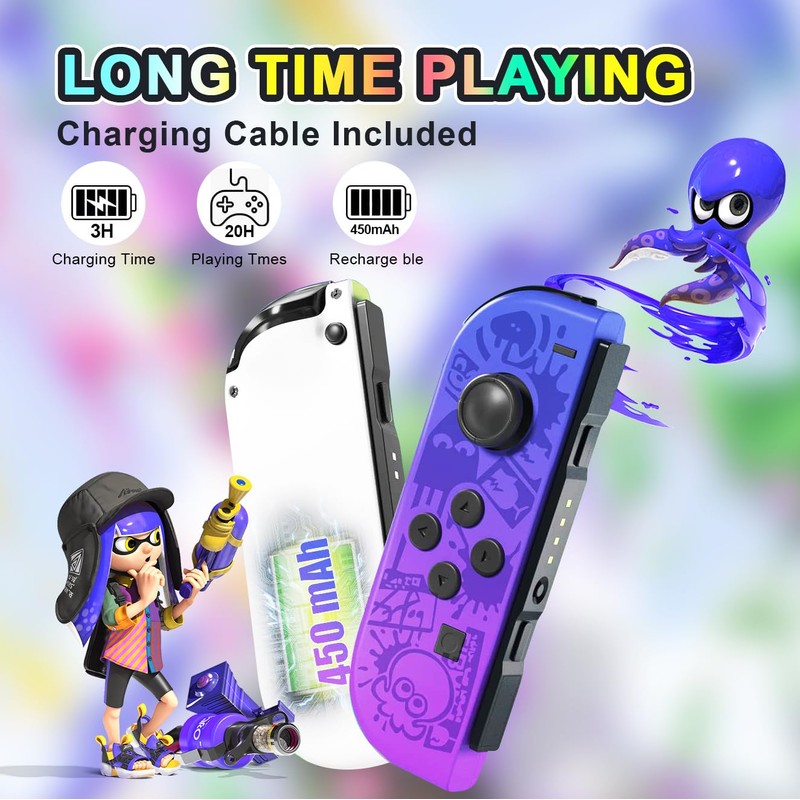 Versatile wireless controller for Switch - Compatible with Switch console,