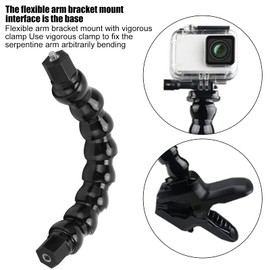 Jaws Flex Clamp Mount, Gooseneck Mount for Camera, Monopod, Flexible for Sports Camera Accessories with 1/4" Screw Hole and 1/4" Screw - 8 Sections