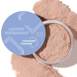 CHIFURE Lasting Waterproof Loose Setting Powder Makeup,Oil Control Face Powder Foundation,Lightweight Matte Flawless Smooth Pressed Powder,Cruelty Free Compact Powder,0.46 oz(CLASSIC IVORY)