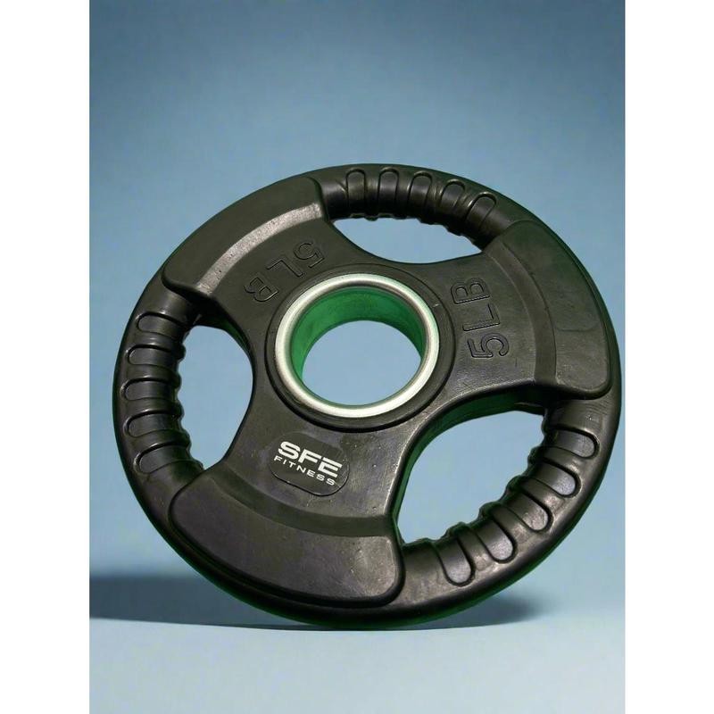 SFE Black Rubber Grip Plates (New) - Size: 10lb