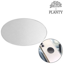 Plenty Magnetic Plate Round 0.5mm Silver Steel Plate Multi-purpose Magnetic Mount for Smartphones, Mobile Phones, and Cars / 플렌티 자석 플레이트 원형 0.5mm 실버 철판 다용도 마그네틱 거치대 스마트폰 핸드폰 차량용
