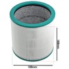 SPARES2GO 360° Glass Hepa Filter Compatible with Dyson Pure Cool