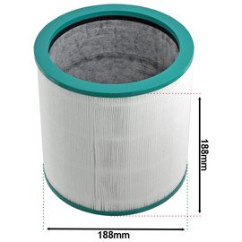 SPARES2GO 360° Glass Hepa Filter Compatible with Dyson Pure Cool Link Tower Air Purifier