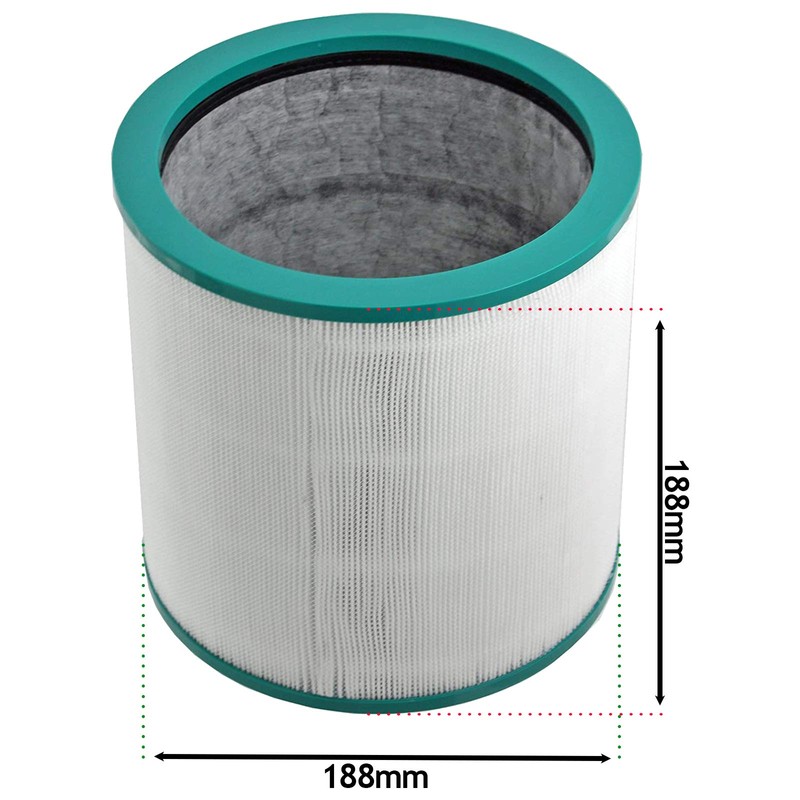 SPARES2GO 360° Glass Hepa Filter Compatible with Dyson Pure Cool