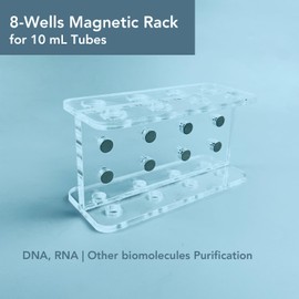 VISOSCI Magnetic Rack Separator for DNA, RNA or proteins Purification, Made for 10ml centrifuge Tubes, 8-Wells