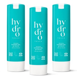 ADA Cosmetics Shower Gel - 3 x 300 ml, Refill Pack for Smart Care Wall Mount, Vegan with High-Quality Sea Minerals and Algae Extract, Hydro Touch, Made in Germany