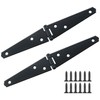 Heyous 2PCS 4 Inch Black Metal Heavy Duty Door Hinge