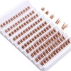 outopen Brown Lashes Clusters 140Pcs Natural Look False Eyelashes Extensions