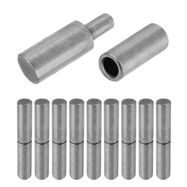 YSKmanhuo - 20 bisagras soldables de barril de 2-3/8 pulgadas x 1/2 pulgadas, soldadura de acero resistente en bisagra de puerta de bala,...