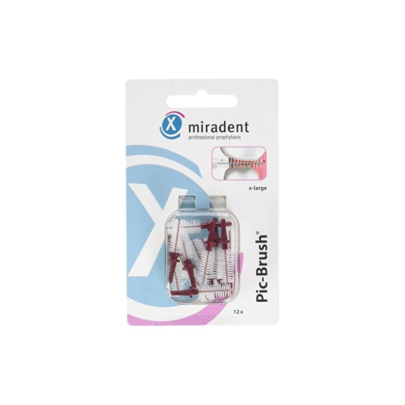 Pic Brush Set of 12 Brush Heads Bordeaux X-Griand