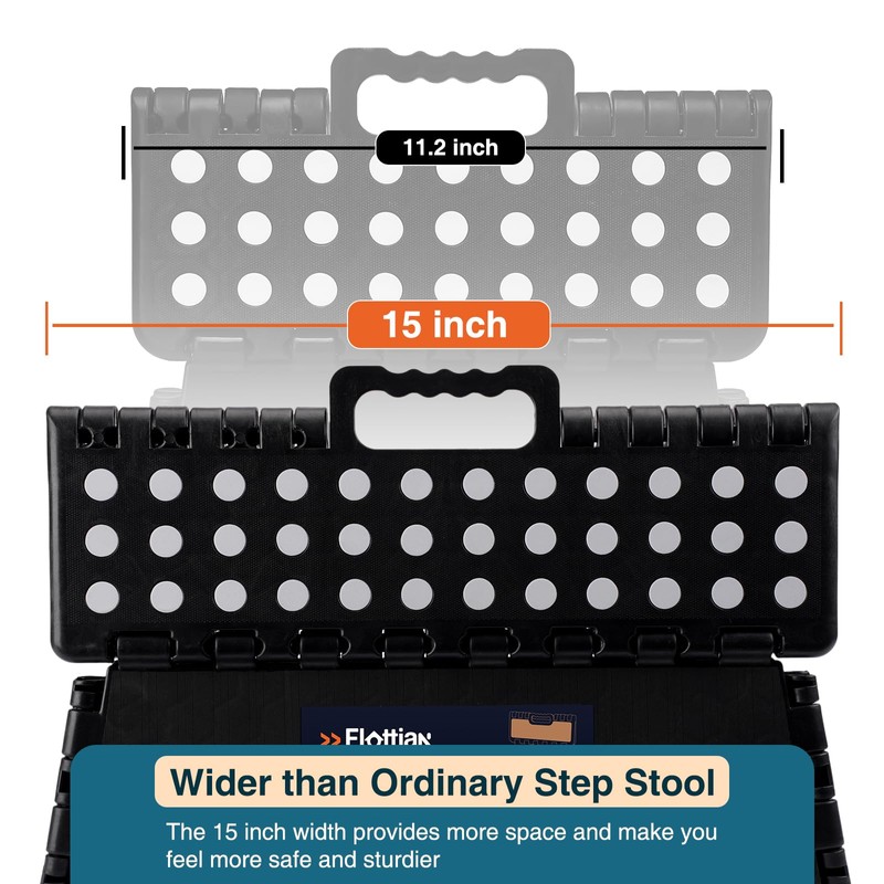 Flottian 5" Folding Step Stool for Adults and Kids 15-Inch