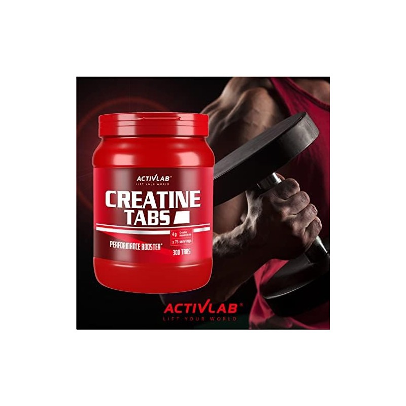 Activlab Creatine Tabs 300 Tablets 75 portions Pomegranate Creatine Monohydrate