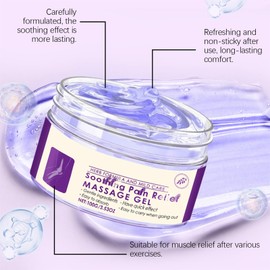 Kresin Joint Pain Gel Purple Gel, Soothes Knees, Lumbar, Neck, Hands, and Feet, for Joint Activities Throughout The Body -3.53oz (2)