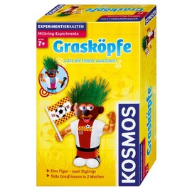 Kosmos Science Experiment Kit Grass Head Kit for Gardeners, Decoration, From 7 years, Unisex, Dexterity Skills, Kid, 1 Count