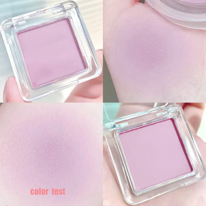 Nude Blushers for Cheeks, Purple Peach Powder Blush Korean Makeup
