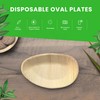 Canape King 25x Palm Leaf Oval Plates - Eco-Friendly Biodegradable