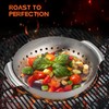 Onlyfire 3 Packs Grill Baskets, Heavy Duty Stainless Steel Perforated