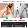 Keropy Professional Heavyweight Butterfly Safety Razor for Men - Stainless